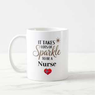 Caneca De Café Oferta de ✨ Sparkle Cote para Enfermeira