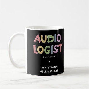 Caneca De Café Oferta Personalizada de Audiologia para Graduação
