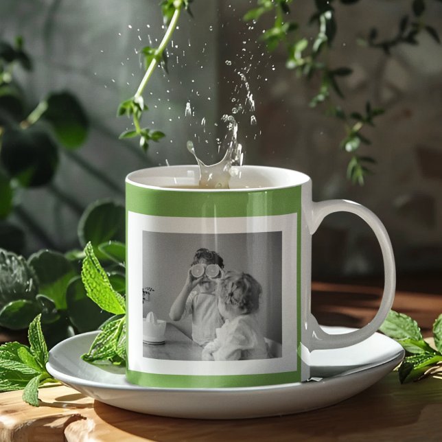 Caneca De Café Oferta Simples E Simples De Foto Da Família Modern (Criador carregado)