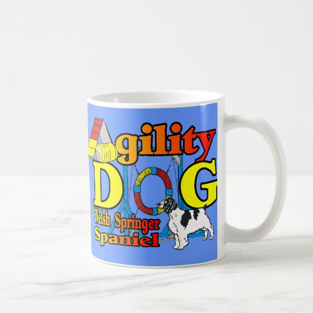 Caneca De Café Ofertas de agilidade de galês Springer Spaniel (Direita)