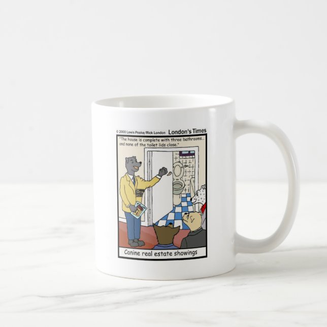 Caneca De Café Ofertas e Camisetas engraçadas de vendas de imóvei (Direita)