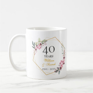 Caneca De Café Ofertas personalizadas de aniversário - Casal pers