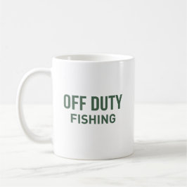 Caneca De Café Off Duty Fishing – Relaxed Outdoor Lifestyle