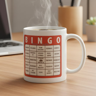 Caneca De Café Office Buzzwords Bingo Novelty