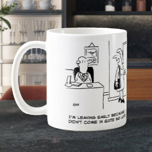 Caneca De Café Office Worker explica por que ela está saindo cedo