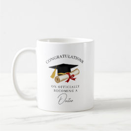 Caneca De Café Officially a Doctor Graduation Personalized 