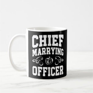 Caneca De Café Oficial de Casamento Chefe - Designs de Celebrante