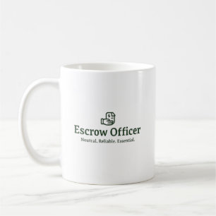 Caneca De Café Oficial de Custódia – Neutro. Confiável. Essencial