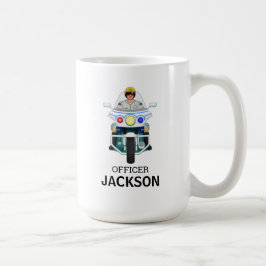 Caneca De Café Oficial de Motocicletas Personalizado da Polícia -