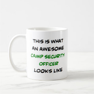 Caneca De Café oficial de segurança do acampamento incrível