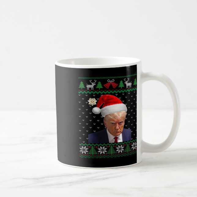 Caneca De Café Oficial Donald Trump Mug Shot No Natal Feio (Direita)