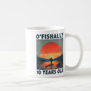 Caneca De Café Oficialmente 10 Anos de Idade 2015 Pescaria Pescad