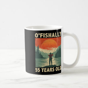 Caneca De Café Oficialmente 55 Anos de Idade 1969 Pescaria Pescad