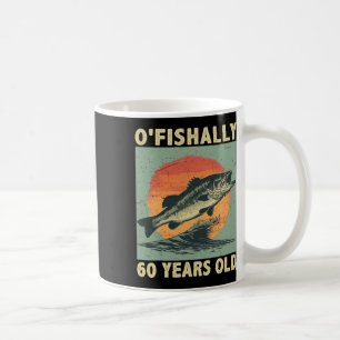 Caneca De Café Oficialmente 60 Anos de Idade 1965 Pescaria Pescad