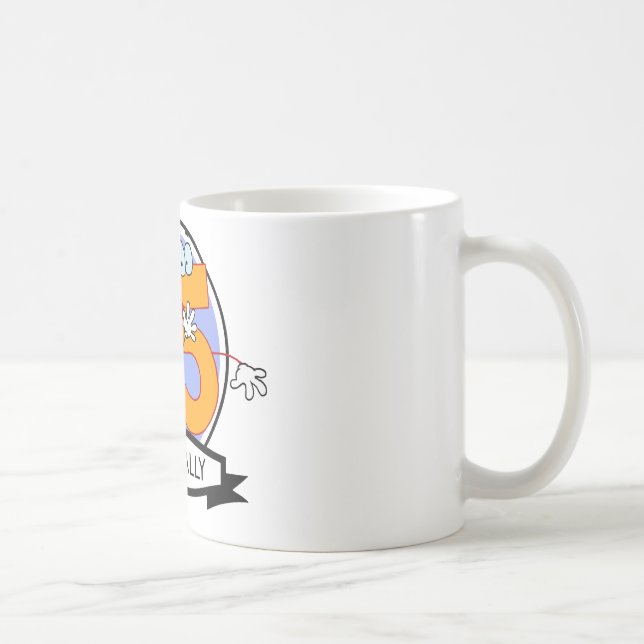 Caneca De Café Oficialmente 85 Banner de Aniversário (Direita)