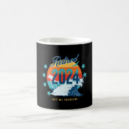Caneca De Café Oficialmente Aposentado 2024