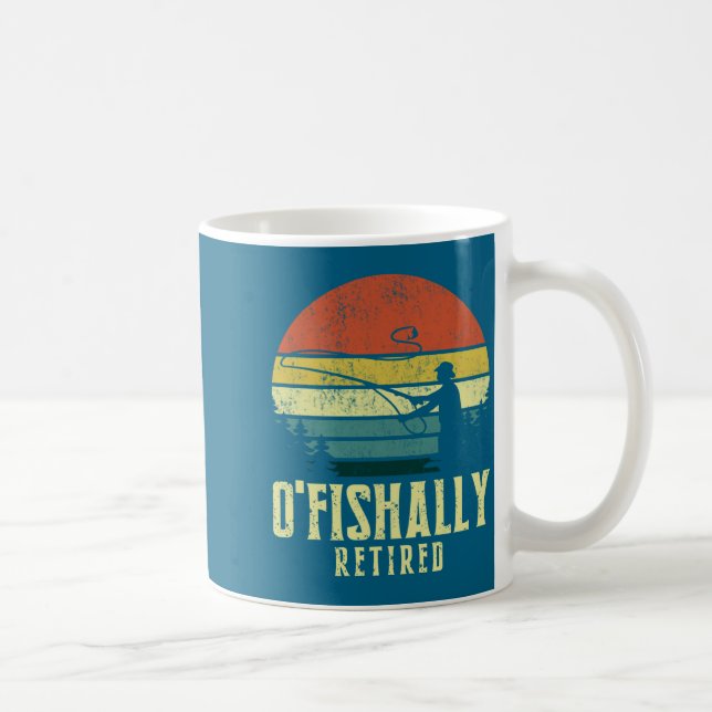 Caneca De Café Oficialmente Aposentado Piadas de Aposentadoria de (Direita)