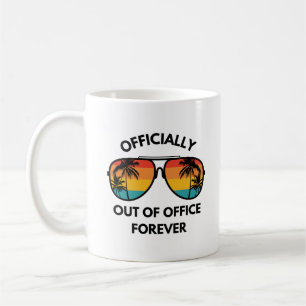 Caneca De Café Oficialmente Fora de Escritório para Aposentação F