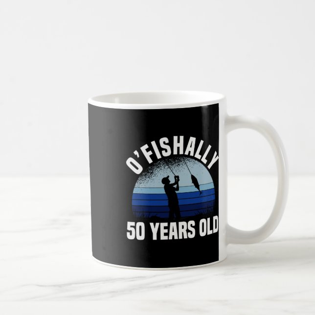 Caneca De Café Oficialmente Pescatore 50 Anni 50º Compleanno Fis (Direita)