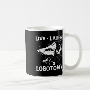Caneca De Café Ogambm Live Love Lobotomy Possum Street Trash Cat