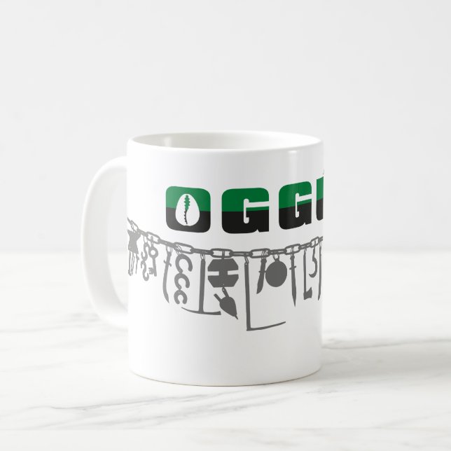 Caneca De Café Oggun Achaba (Frente Esquerda)