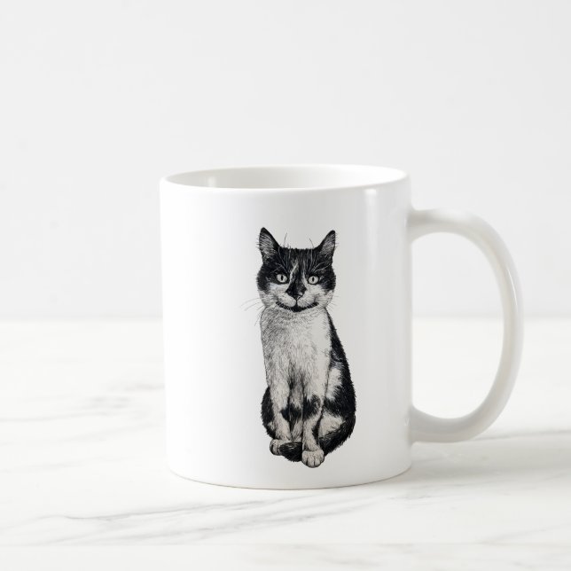 Caneca De Café Ogie, o gato (Direita)