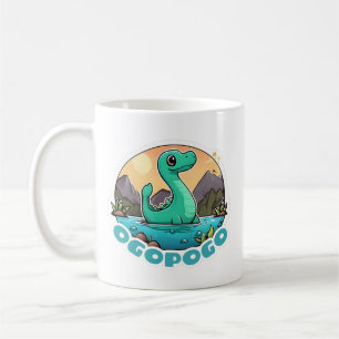 Caneca De Café Ogopogo Verde e Bonito, Monstro do Lago Okanagan
