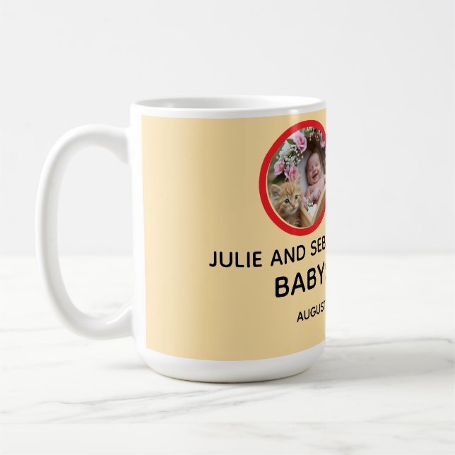 Caneca De Café Oh Baby Gato Imagem Churrasco de Bebê (Esquerda)