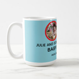 Caneca De Café Oh Baby Gato Imagem Churrasco de Bebê Azul