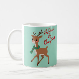 Caneca De Café Oh deer... it’s Christmas!