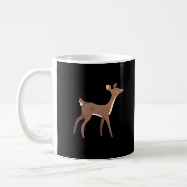 Caneca De Café Oh Deer Me Whimsical Creative Design (Esquerda)