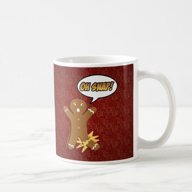Caneca De Café Oh Engraçado Pão De Natal Engraçado Pão De Pão Que (Direita)