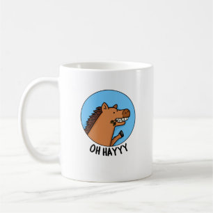 Caneca De Café Oh Hayyyy, Fofo, Cavalo
