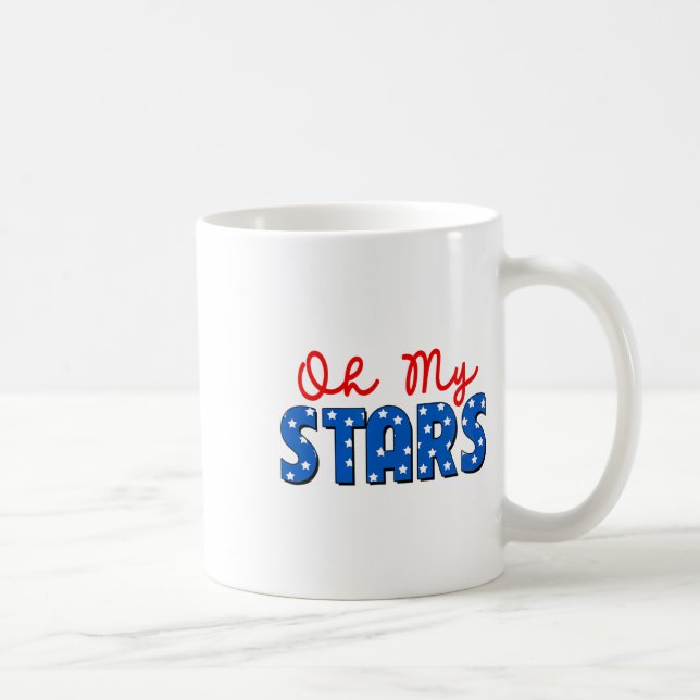 Caneca De Café Oh, Minhas Estrelas No Dia Da Independência Em 4 D (Direita)