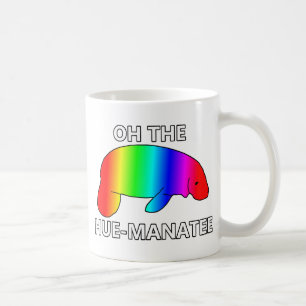 Caneca De Café Oh o HUE-MANATEE