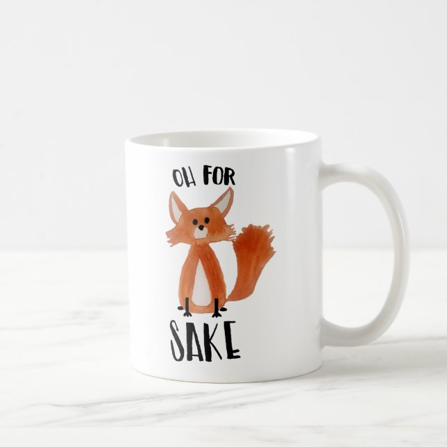 Caneca De Café "Oh para a causa do Fox! "Caneca com ilustração do (Direita)