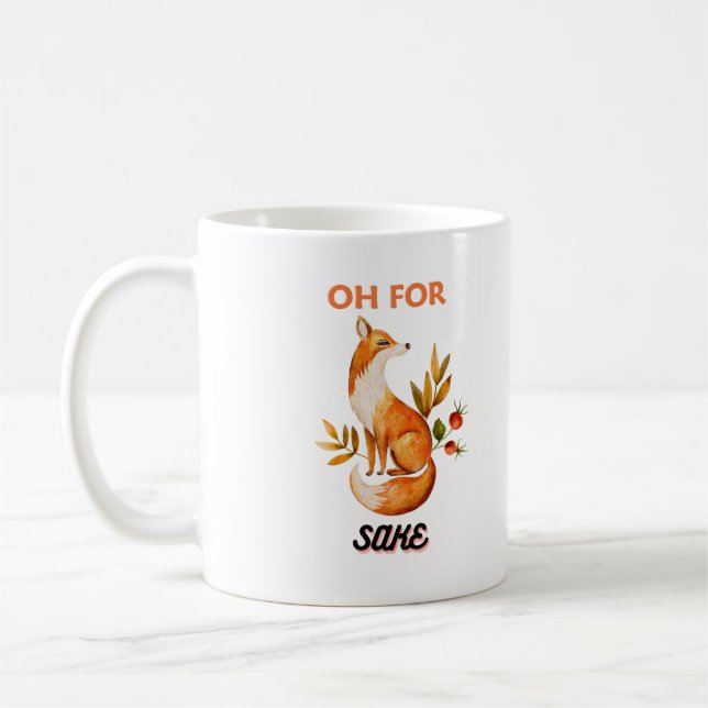 Caneca De Café Oh Para Fox Sake Mugs & Cup (Esquerda)