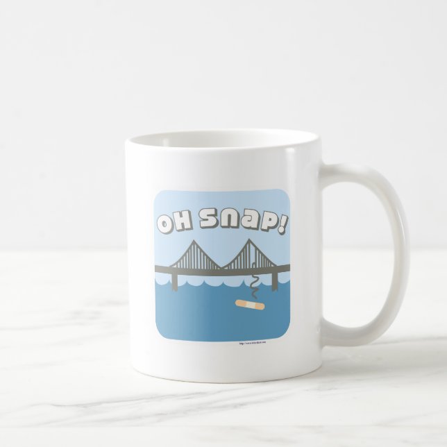 Caneca De Café Oh ponte instantânea da baía! (Direita)
