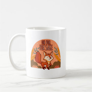Caneca De Café Oh Por Causa da Raposa Almofada Redonda Fofa e Div