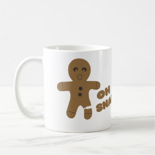 Caneca De Café oh pressão, homem de pão-de-espécie, Feliz Nata