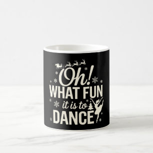 Caneca De Café Oh Que Diversão É Dançar Ballet De Natal Xmas