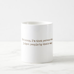 Caneca De Café Oh Querida, Eu Sou Essa Pessoa – Citação Retro Div