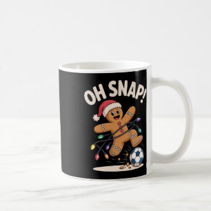 Caneca De Café Oh Snap! Futebol de Natal Divertido Fãs Férias Ris