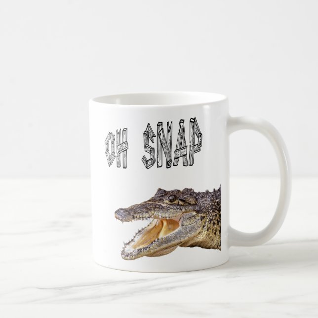Caneca De Café OH SNAP - Gator Irritado (Direita)