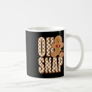 Caneca De Café Oh Snap Homemem de Pão de Mel Natal Xmas Homens W