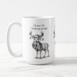Caneca De Café Oh veado, já é Natal!
