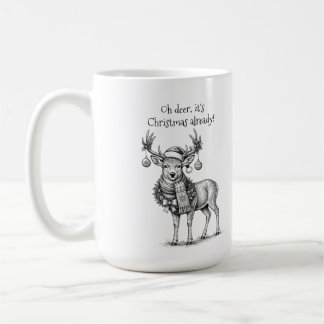 Caneca De Café Oh Veado, Já É Natal