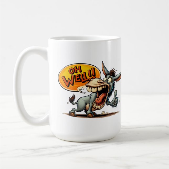 Caneca De Café "Oh Well Donkey" Thumbs Up Mug (Esquerda)