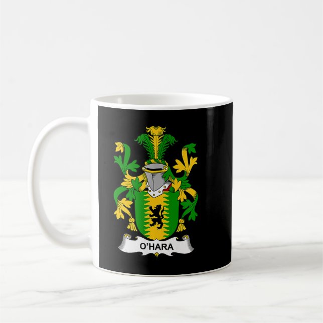 Caneca De Café O'Hara Casaco da Guarda Familiar de Armas (Esquerda)