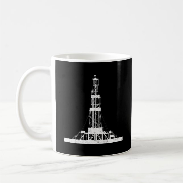 Caneca De Café Oilfield Driller Rig (Esquerda)